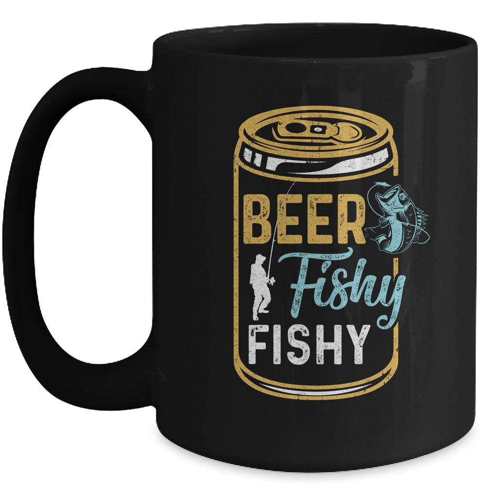 Beer Fishy Fishy Funny Papa Grandpa Dad Fishing For Men Mug Coffee Mug | Teecentury.com