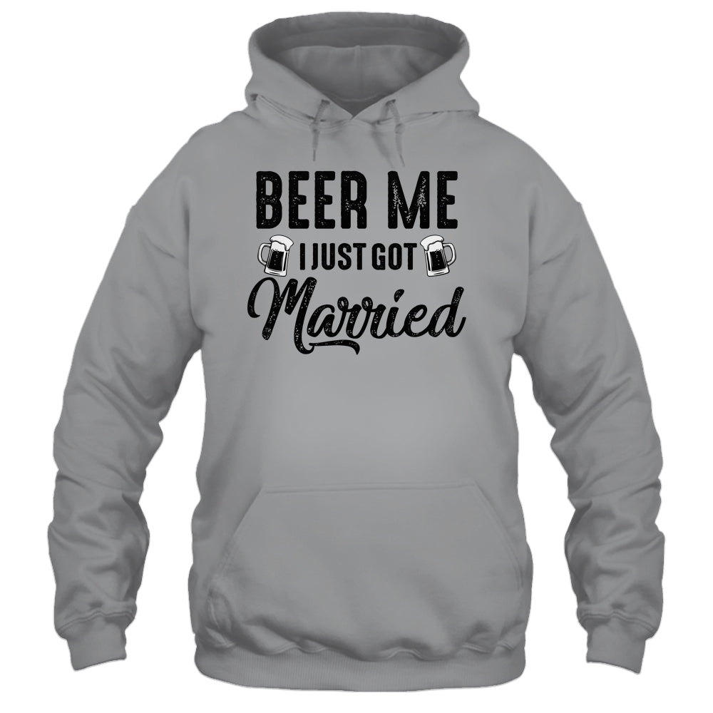 Beer Me I Just Got Married Funny Marriage Vintage Distressed Shirt & Tank Top | teecentury