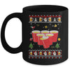 Beer Pong Drinking Game Ugly Christmas Sweater Funny Gift Mug Coffee Mug | Teecentury.com