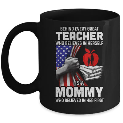 Behind Every Great Teacher Is A Great Dad July Of 4th Mug Coffee Mug | Teecentury.com