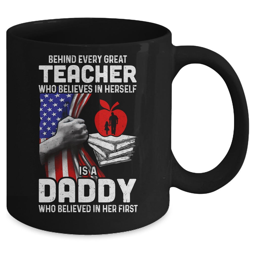 Behind Every Great Teacher Is A Great Mom July Of 4th Mug Coffee Mug | Teecentury.com