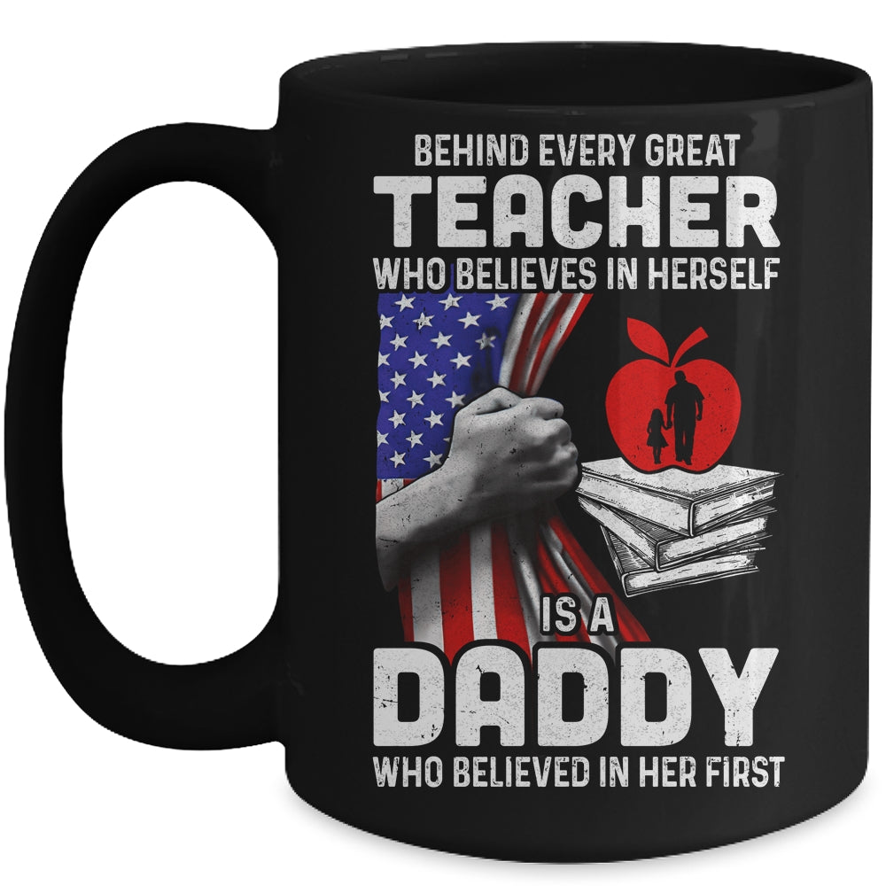 Behind Every Great Teacher Is A Great Mom July Of 4th Mug Coffee Mug | Teecentury.com