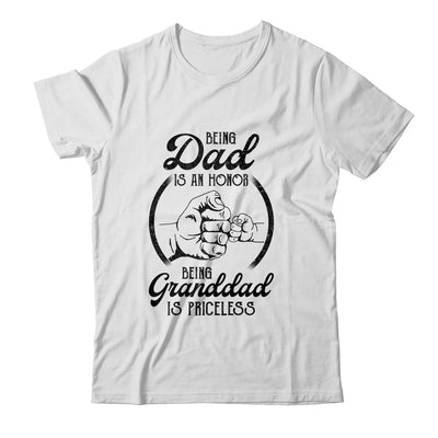 Being Dad Is An Honor Being Granddad Is Priceless Vintage T-Shirt & Hoodie | Teecentury.com