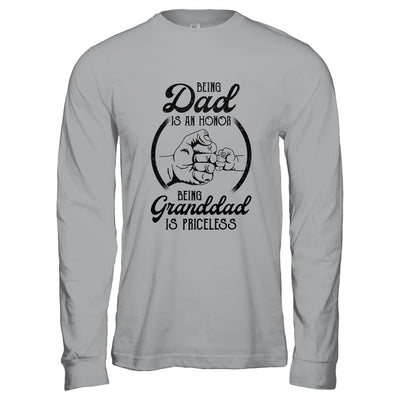 Being Dad Is An Honor Being Granddad Is Priceless Vintage T-Shirt & Hoodie | Teecentury.com