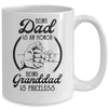 Being Dad Is An Honor Being Granddad Is Priceless Vintage Mug Coffee Mug | Teecentury.com