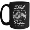 Being Dad Is An Honor Being Papa Is Priceless Fathers Day Mug Coffee Mug | Teecentury.com