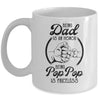 Being Dad Is An Honor Being Pop Pop Is Priceless Vintage Mug Coffee Mug | Teecentury.com