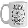 Being Dad Is An Honor Being Pop Pop Is Priceless Vintage Mug Coffee Mug | Teecentury.com