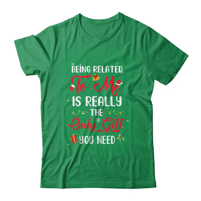 Being Related To Me Cute Christmas Family Xmas Pajama Couple T-Shirt & Sweatshirt | Teecentury.com