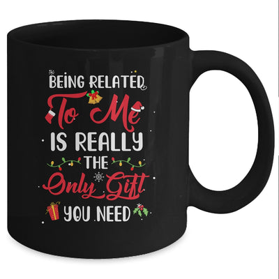 Being Related To Me Cute Christmas Family Xmas Pajama Couple Mug Coffee Mug | Teecentury.com