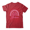 Believe Rainbow Breast Cancer Awareness Pink Ribbon Shirt & Tank Top | teecentury