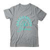 Believe Rainbow Ovarian Cancer Awareness Teal Ribbon Shirt & Tank Top | teecentury