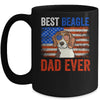 Best Beagle Dad Ever American Flag Fathers Day Mug Coffee Mug | Teecentury.com