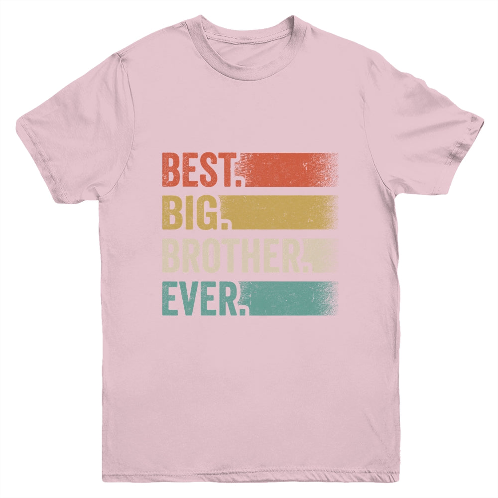 Best Big Brother Cool Retro Big Bro Youth Shirt | teecentury