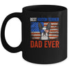 Best Boston Terrier Dad Ever American Flag Fathers Day Mug Coffee Mug | Teecentury.com