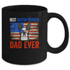 Best Boston Terrier Dad Ever American Flag Fathers Day Mug Coffee Mug | Teecentury.com