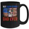 Best Boston Terrier Dad Ever American Flag Fathers Day Mug Coffee Mug | Teecentury.com