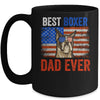 Best Boxer Dad Ever American Flag Fathers Day Mug Coffee Mug | Teecentury.com