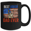 Best Boxer Dad Ever American Flag Fathers Day Mug Coffee Mug | Teecentury.com