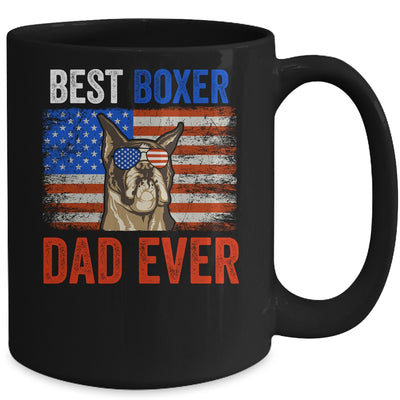 Best Boxer Dad Ever American Flag Fathers Day Mug Coffee Mug | Teecentury.com
