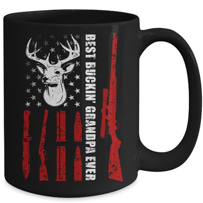 Best Buckin' Grandpa Ever Deer Hunting Papa Fathers Day Mug Coffee Mug | Teecentury.com