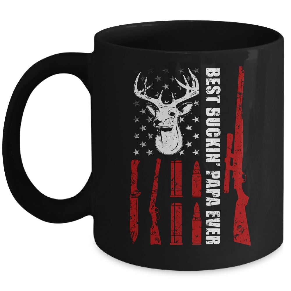 Best Buckin' Papa Ever Deer Hunting Papa Fathers Day Mug Coffee Mug | Teecentury.com