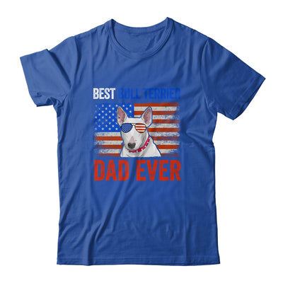 Best Bull Terrier Dad Ever American Flag Fathers Day T-Shirt & Hoodie | Teecentury.com