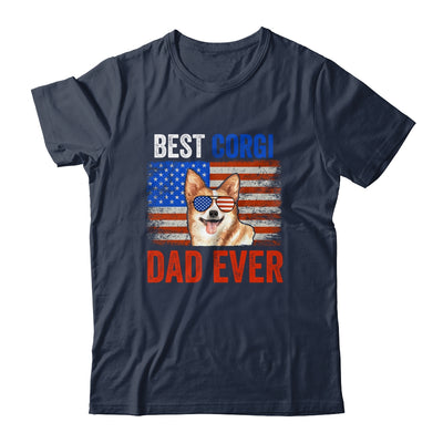 Best Corgi Dad Ever American Flag Fathers Day T-Shirt & Hoodie | Teecentury.com