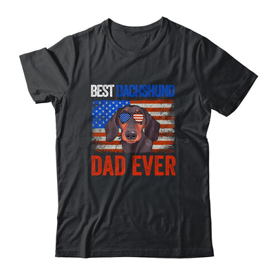 Best Dachshund Dad Ever American Flag Fathers Day T-Shirt & Hoodie | Teecentury.com