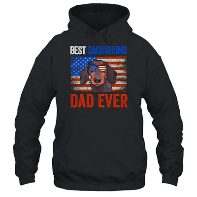 Best Dachshund Dad Ever American Flag Fathers Day T-Shirt & Hoodie | Teecentury.com