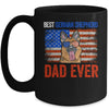 Best German Shepherd Dad Ever American Flag Fathers Day Mug Coffee Mug | Teecentury.com