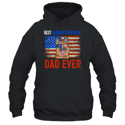 Best German Shepherd Dad Ever American Flag Fathers Day T-Shirt & Hoodie | Teecentury.com