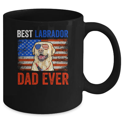 Best Labrador Dad Ever American Flag Fathers Day Mug Coffee Mug | Teecentury.com