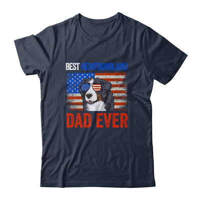 Best Newfoundland Dad Ever American Flag Fathers Day T-Shirt & Hoodie | Teecentury.com