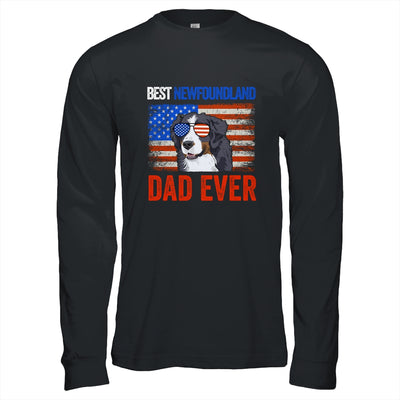 Best Newfoundland Dad Ever American Flag Fathers Day T-Shirt & Hoodie | Teecentury.com