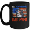 Best Newfoundland Dad Ever American Flag Fathers Day Mug Coffee Mug | Teecentury.com