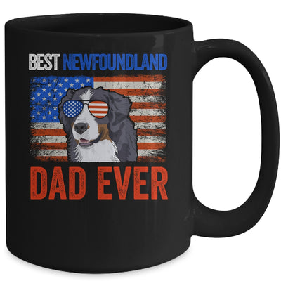 Best Newfoundland Dad Ever American Flag Fathers Day Mug Coffee Mug | Teecentury.com