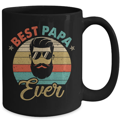 Best Papa Ever Fathers Day Birthday Beard Papa Dad Mug | teecentury