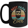 Best Papa Ever Fathers Day Birthday Beard Papa Dad Mug | teecentury