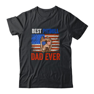 Best Pitbull Dad Ever American Flag Fathers Day T-Shirt & Hoodie | Teecentury.com