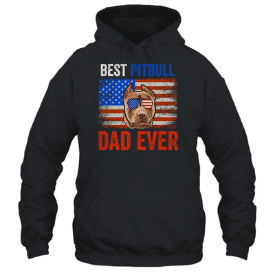 Best Pitbull Dad Ever American Flag Fathers Day T-Shirt & Hoodie | Teecentury.com