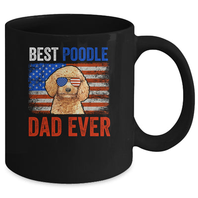 Best Poodle Dad Ever American Flag Fathers Day Mug Coffee Mug | Teecentury.com