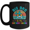 Big Bro Of The Shark Birthday Brother Matching Family Mug | teecentury
