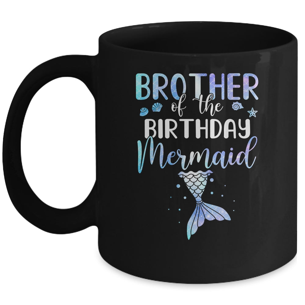 Big Brother Of The Birthday Mermaid Matching Family Mug Coffee Mug | Teecentury.com