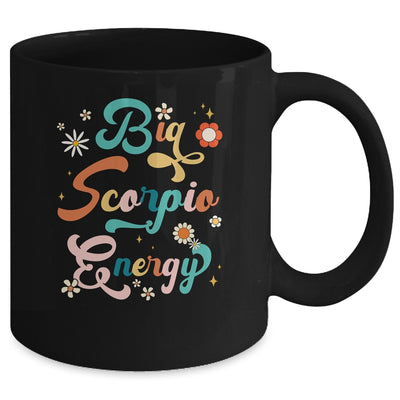 Big Scorpio Energy Vintage Zodiac Astrology Flower Funny Mug | teecentury