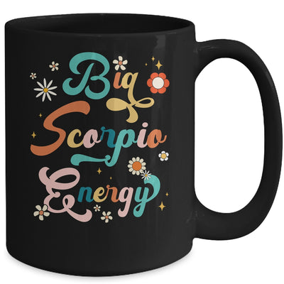 Big Scorpio Energy Vintage Zodiac Astrology Flower Funny Mug | teecentury