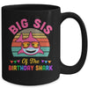 Big Sis Of The Shark Birthday Sister Matching Family Mug | teecentury