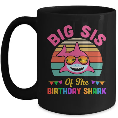 Big Sis Of The Shark Birthday Sister Matching Family Mug | teecentury