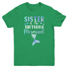 Big Sister Of The Birthday Mermaid Matching Family Youth Youth Shirt | Teecentury.com
