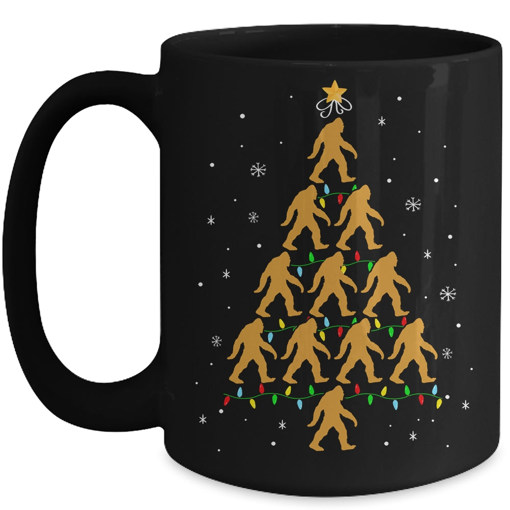 Bigfoot Christmas Tree Sasquatch Santa Xmas Mug Coffee Mug | Teecentury.com